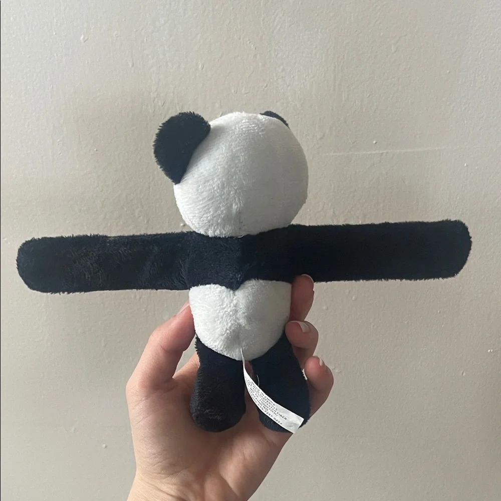 Adorable Black and White Panda Plush snap bracelet - Picture 4 of 9